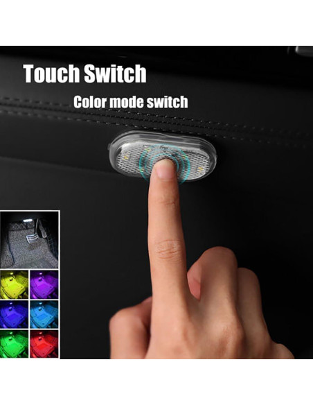 Luz de Lectura LED HASAIKA 2 Pcs Carga USB Inalámbrica