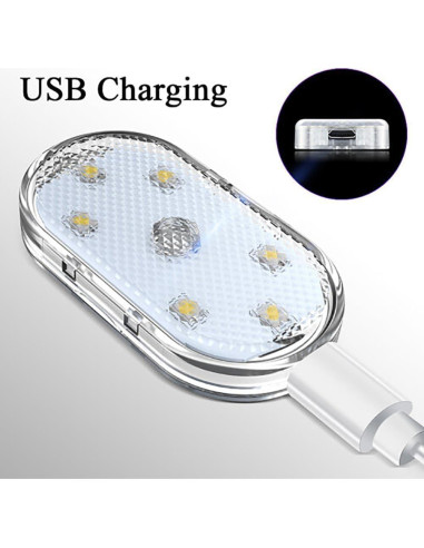 Luz de Lectura LED HASAIKA 2 Pcs Carga USB Inalámbrica