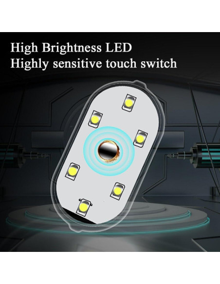 Luz de Lectura LED HASAIKA 2 Pcs Carga USB Inalámbrica