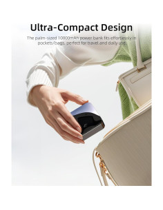 Cargador Portátil T-CORE 10000mAh Carga Rápida 22.5W USB-C 2