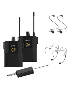 Sistema de micrófonos lavalier inalámbricos Nuoxiange MT02-2