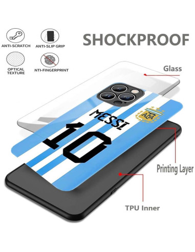 Funda TPU para iPhone 15 Pro Max ZERMU, protección completa