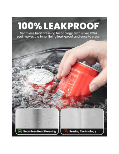 Mochila Térmica OutdoorMaster 21L Aislada Negra para Camping