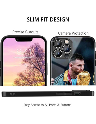 Funda TPU para iPhone 15 Pro Max ZERMU, protección completa