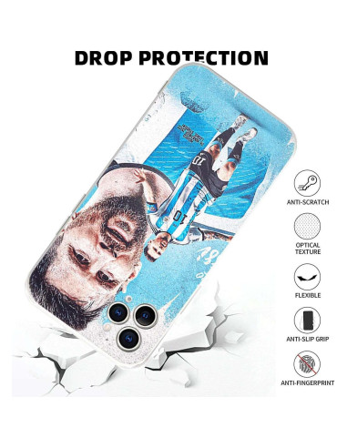 Funda Bumper ZERMU para iPhone 15 Pro Max - Silicona TPU Argentina Messi