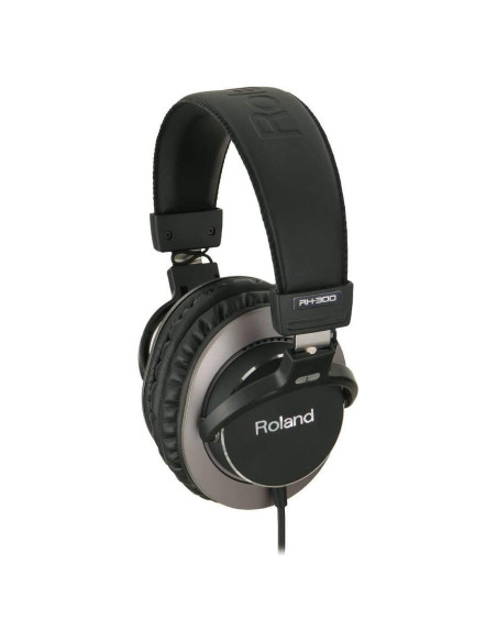 Auriculares Estéreo Roland RH-300, Monitoreo Profesional, Negro