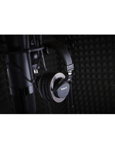 Auriculares Estéreo Roland RH-300, Monitoreo Profesional, Negro