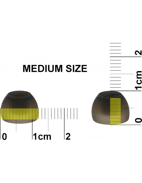 12 Puntas de Reemplazo para Auriculares NICKSTON - 4 Pequeñas, 4 Medianas, 4 Grandes