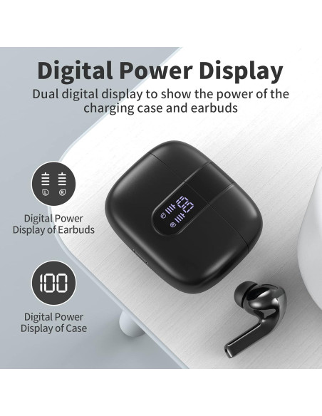 Auriculares Inalámbricos TAGRY X08 60H Bluetooth IPX5 Negro Auriculares Inalámbricos TAGRY X08 60H Bluetooth IPX5 Negro