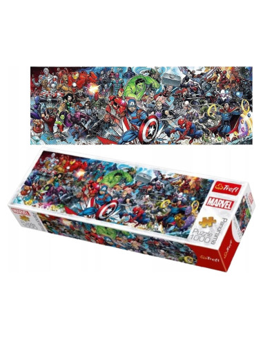 Rompecabezas Trefl Marvel Avengers 1000 Piezas Panorámico