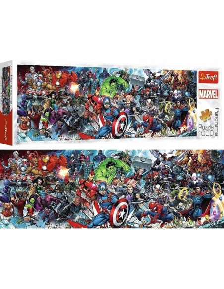 Rompecabezas Trefl Marvel Avengers 1000 Piezas Panorámico