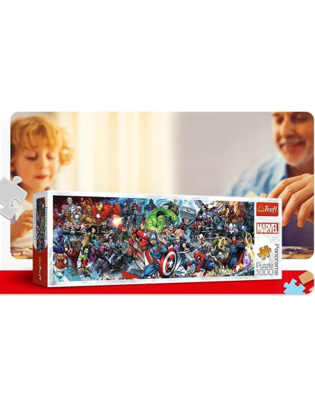 Rompecabezas Trefl Marvel Avengers 1000 Piezas Panorámico