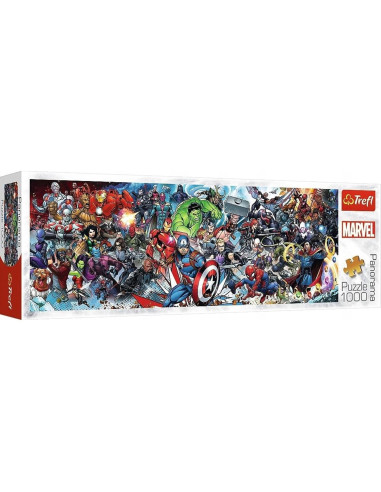 Rompecabezas Trefl Marvel Avengers 1000 Piezas Panorámico