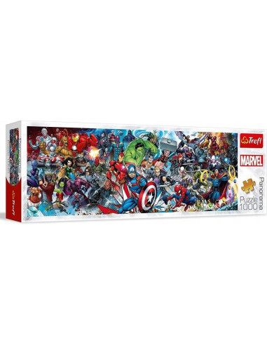Rompecabezas Trefl Marvel Avengers 1000 Piezas Panorámico