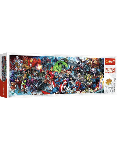 Rompecabezas Trefl Marvel Avengers 1000 Piezas Panorámico