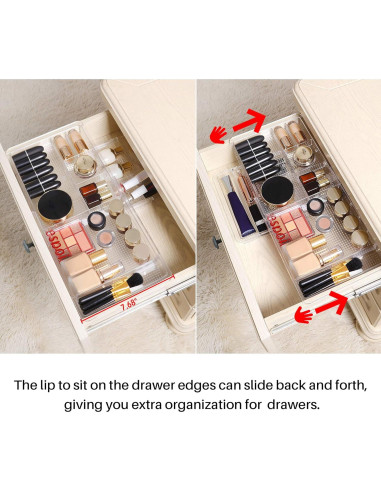 Organizador de Cajones Expandible Oubonun 28.2x19.5cm 2 Paquetes