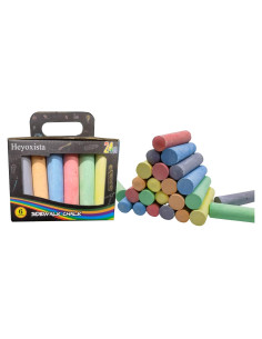 Set de Tizas Jumbo Lavables Heyoxista - 24 Colores No Tóxicos