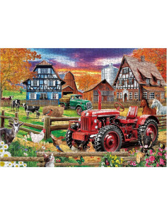 Rompecabezas de Granja Europea Larkipuzz 1000 Piezas HD 2