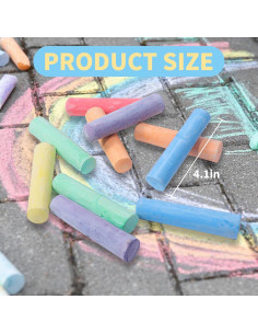 Set de Tizas Jumbo Lavables Heyoxista - 24 Colores No Tóxicos 2