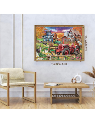 Rompecabezas de Granja Europea Larkipuzz 1000 Piezas HD