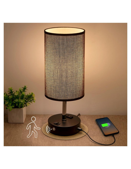 Lámpara de Mesa con Sensor de Movimiento Lifeholder LH-T39-H, USB