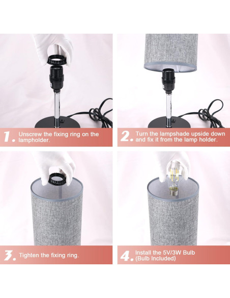 Lámpara de Mesa con Sensor de Movimiento Lifeholder LH-T39-H, USB