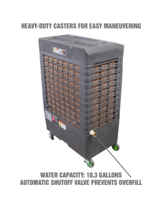 Enfriador Evaporativo OEMTOOLS 23968 3100 CFM Portátil 37.85L 2