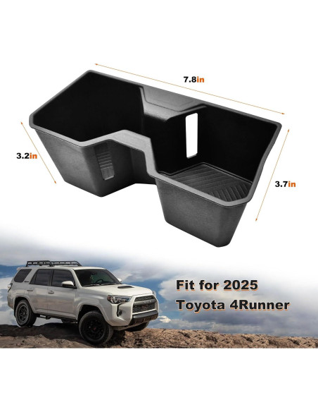Insertos para Portavasos Toyota 4Runner 2025 JJMY TPE Antideslizante