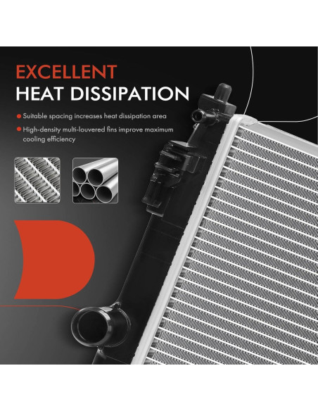 Radiador de Refrigerante A-Premium para Toyota Corolla 2020-2022 2.0L