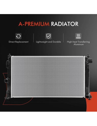 Radiador de Refrigerante A-Premium para Toyota Corolla 2020-2022 2.0L