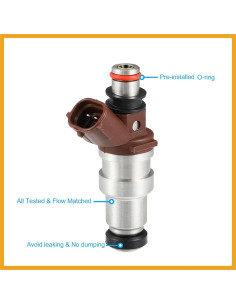 Inyector de Combustible Partuto 23250-75050 para Toyota 4Pcs 2