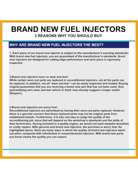 Inyector de Combustible Partuto 23250-75050 para Toyota 4Pcs