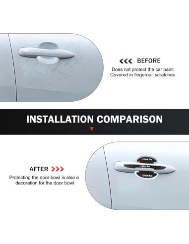 Protector de Manija de Puerta Zikefest ZIK1FT 8PCS Universal