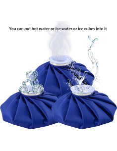 Bolsa de Hielo y Agua Caliente ASNPROTE 3 Tamaños 15-28cm 2