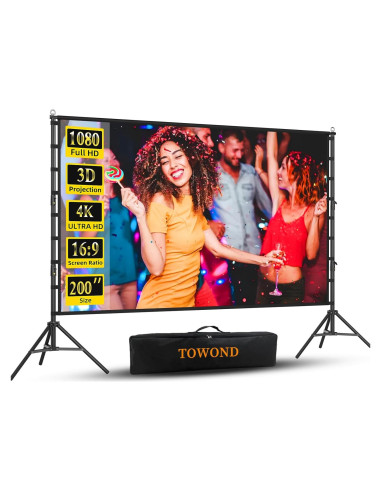 Pantalla de Proyector 200 Pulgadas Towond Doble Cara 16:9