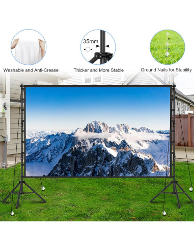 Pantalla de Proyector 200 Pulgadas Towond Doble Cara 16:9