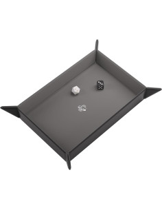 Bandeja de Dados Magnética Asmodee Rectangular Negra y Gris 2