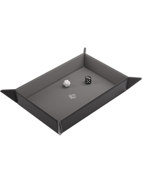 Bandeja de Dados Magnética Asmodee Rectangular Negra y Gris