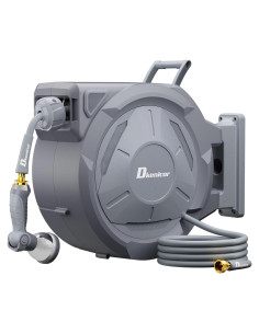 Carrete de Manguera Retráctil Dkenicor 1.27 cm x 45.72 m
