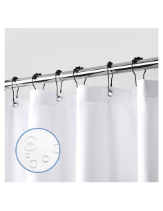 Forro de Ducha Impermeable Downluxe 178x183 cm Blanco