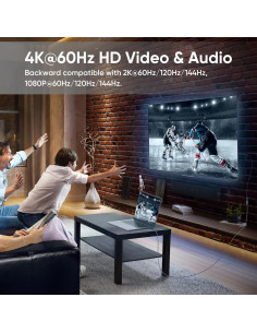 Cable Extensión USB C 2m DteeDck 100W 10Gbps 4K Gris 2