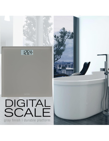 Báscula Digital Taylor para Peso Corporal 158.8 KG Vidrio