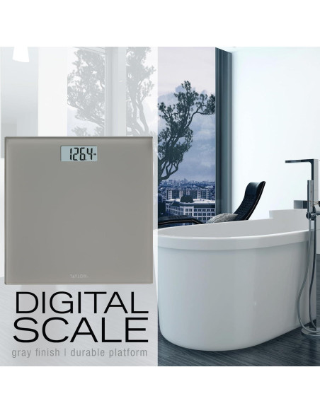 Báscula Digital Taylor para Peso Corporal 158.8 KG Vidrio
