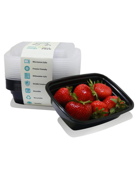 Contenedores de Comida PARTYHIPPO 12oz Paquete de 12 BPA Libre