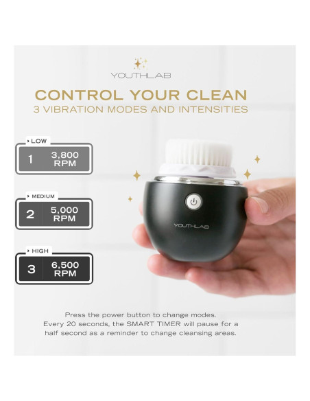 Cepillo Facial Limpiador Eléctrico YOUTHLUX Pure Radiance 3 Modos Cepillo Facial Limpiador Eléctrico YOUTHLUX Pure Radiance 3 Modos