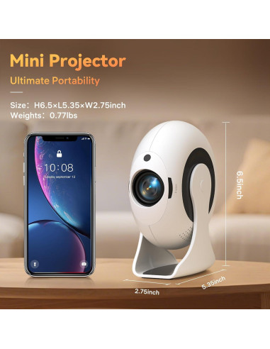 Proyector Mini WEMI SkyLoop 200 Full HD 720P WiFi 6 Bluetooth