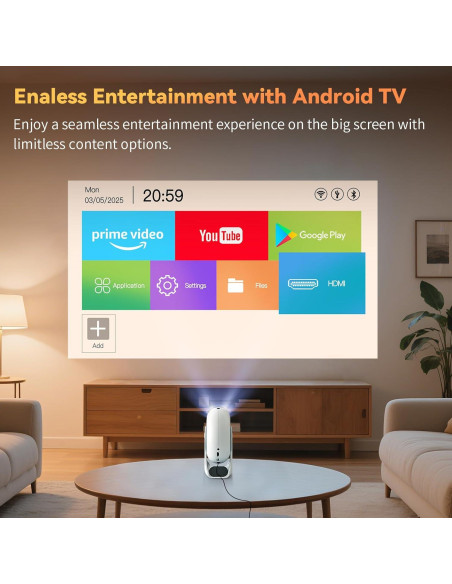 Proyector Mini WEMI SkyLoop 200 Full HD 720P WiFi 6 Bluetooth