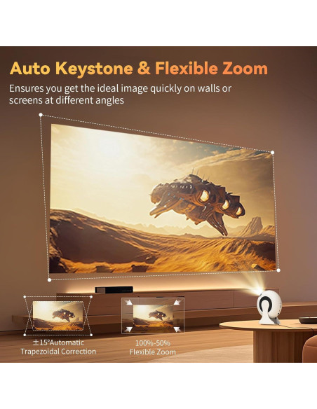 Proyector Mini WEMI SkyLoop 200 Full HD 720P WiFi 6 Bluetooth