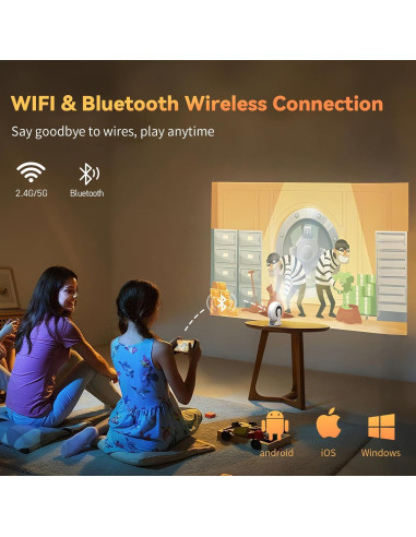 Proyector Mini WEMI SkyLoop 200 Full HD 720P WiFi 6 Bluetooth