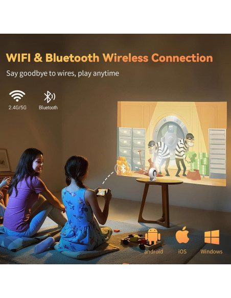 Proyector Mini WEMI SkyLoop 200 Full HD 720P WiFi 6 Bluetooth
